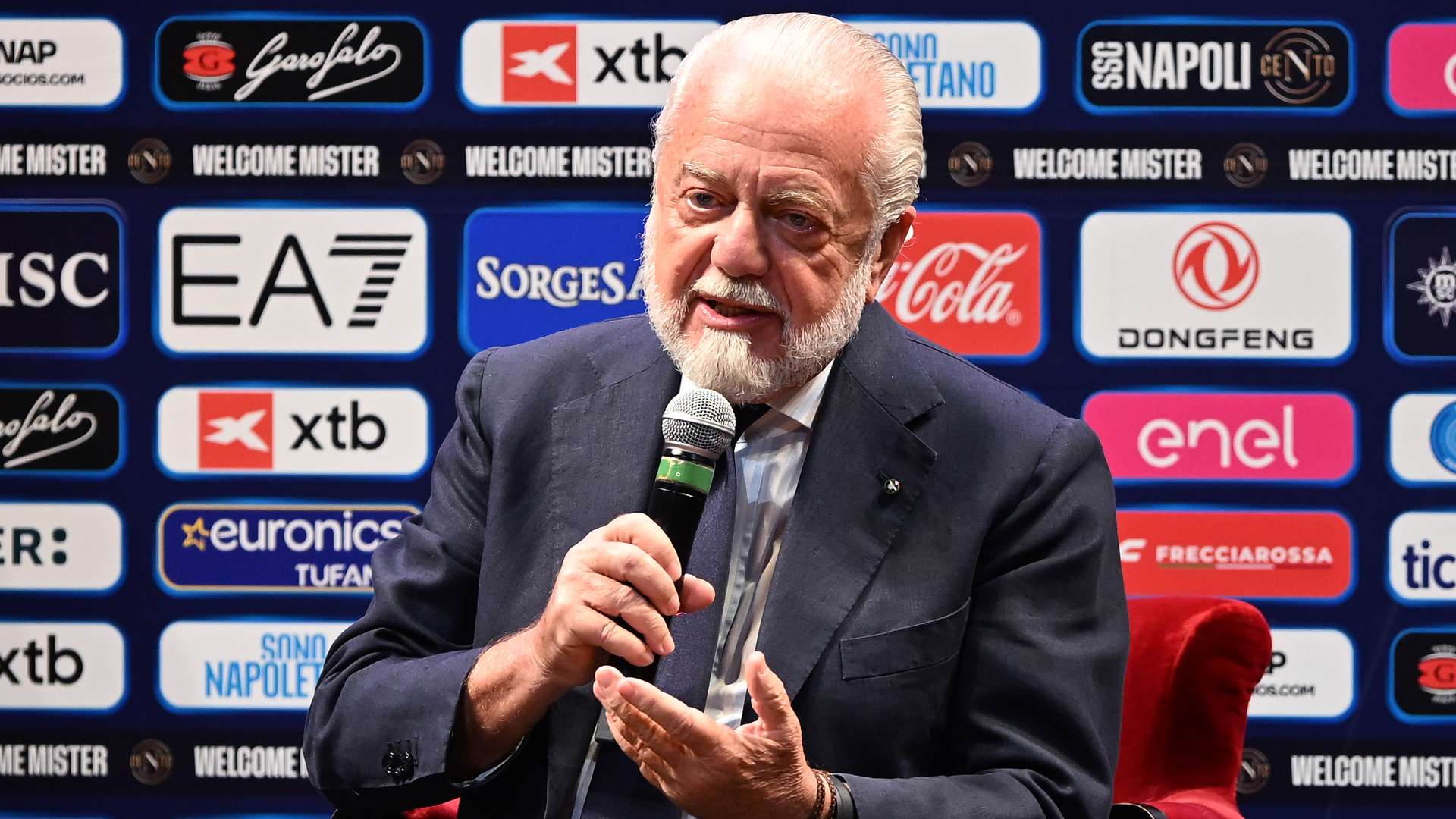 De Laurentiis: "Let's abolish half-time. A €100 million player is not always better than a €10 million one"  