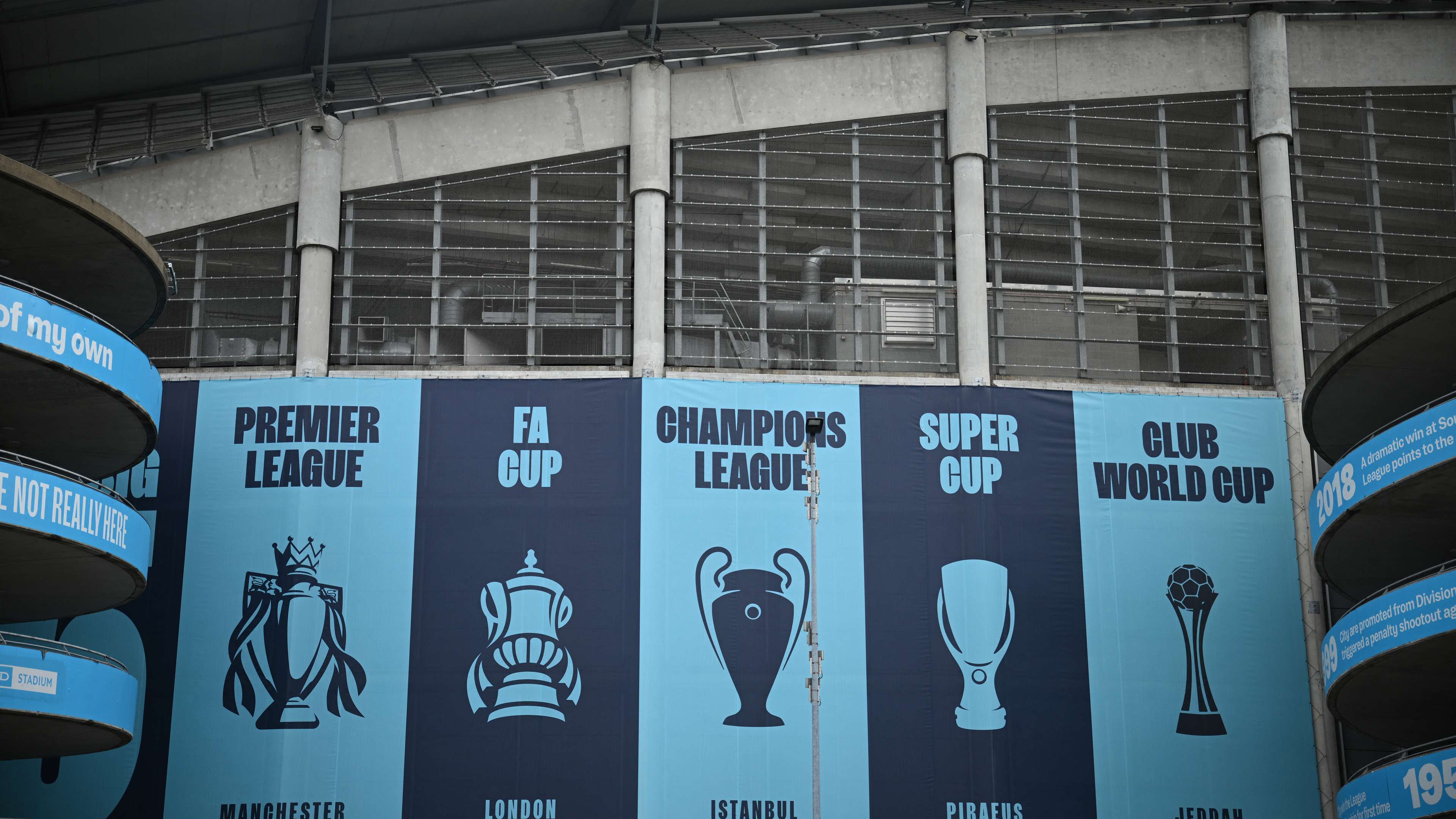 Furious fans vandalise Man City crest following guilty verdict  