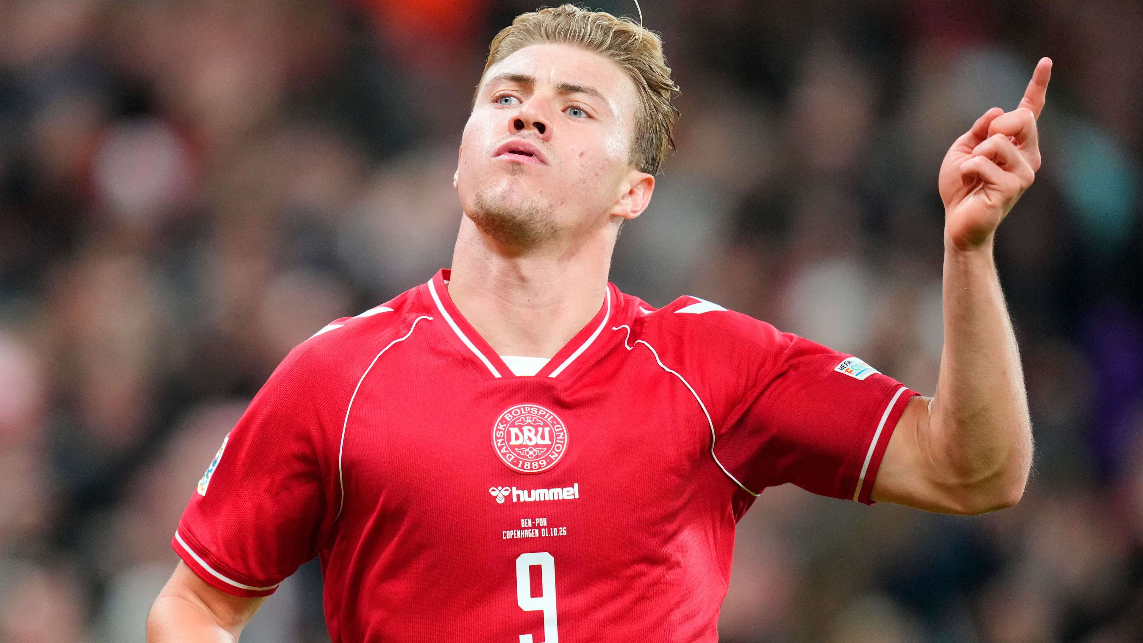 Message to CR7? Denmark star shows off Ronaldo celebration  