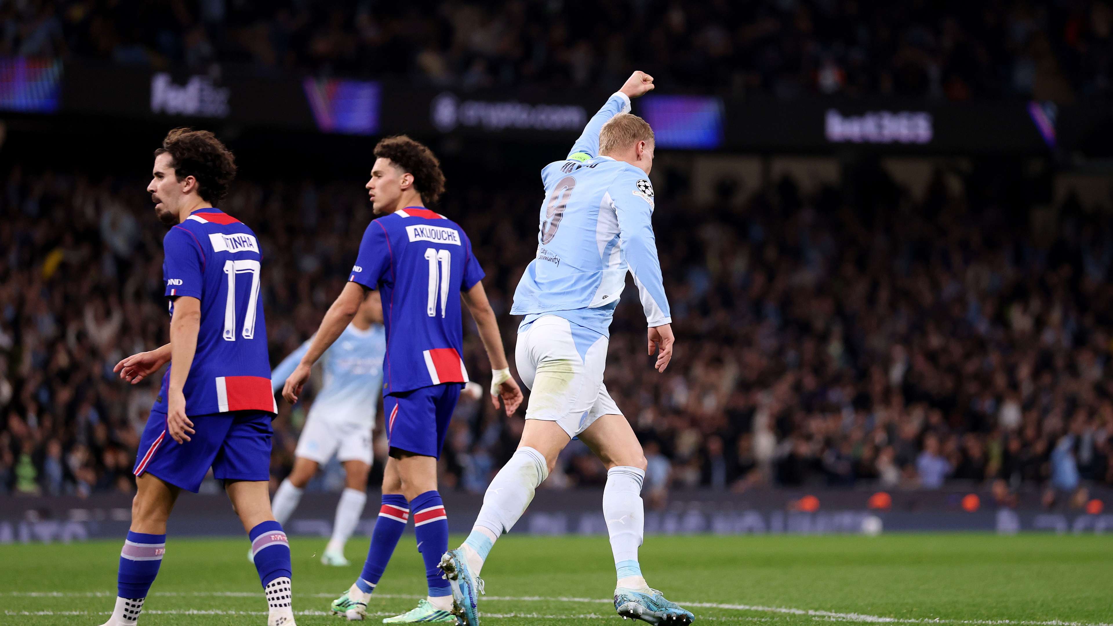 Video: Haaland fires up Guardiola's enthusiasm, and Bouaddi leaves his mark against Paris  